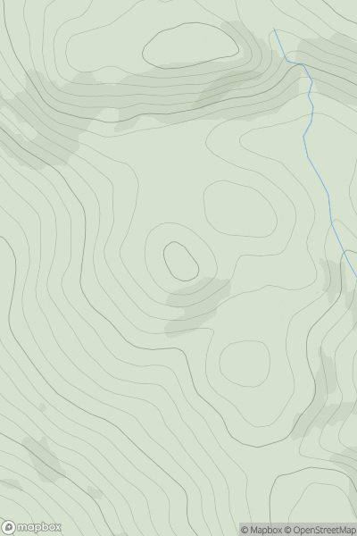 Thumbnail image for Creag Odhar [Loch Tay to Perth] showing contour plot for surrounding peak